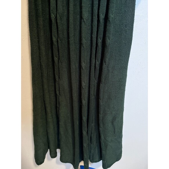 Nine West L Cable Knit Crew Neck Fit & Flare Cable Knit Sweater Dress Christmas - Picture 14 of 15